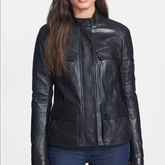 Vince Black Leather Jacket S - Picture 11 of 11